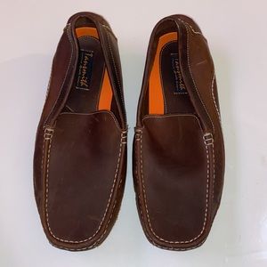 Tansmith brown leather loafers